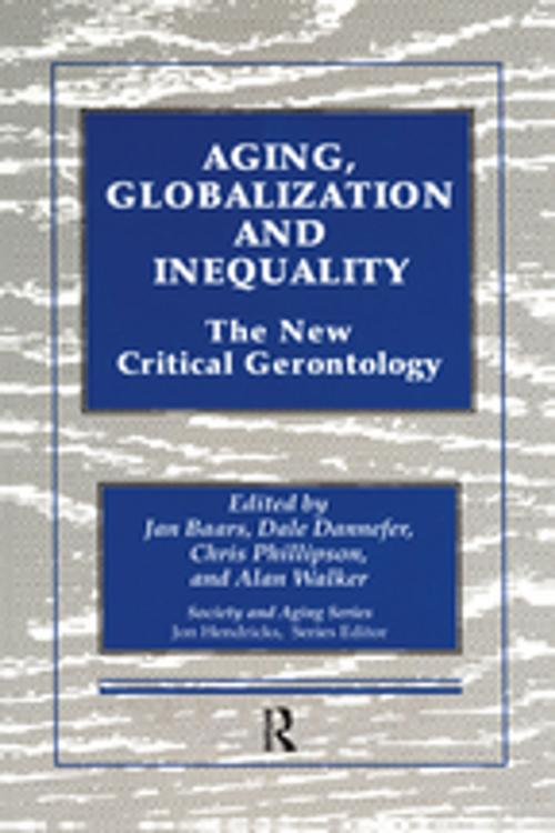 Cover of the book Aging, Globalization and Inequality by , Taylor and Francis