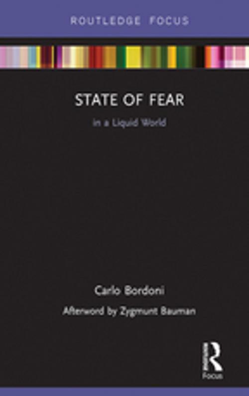 Cover of the book State of Fear in a Liquid World by Carlo Bordoni, Taylor and Francis