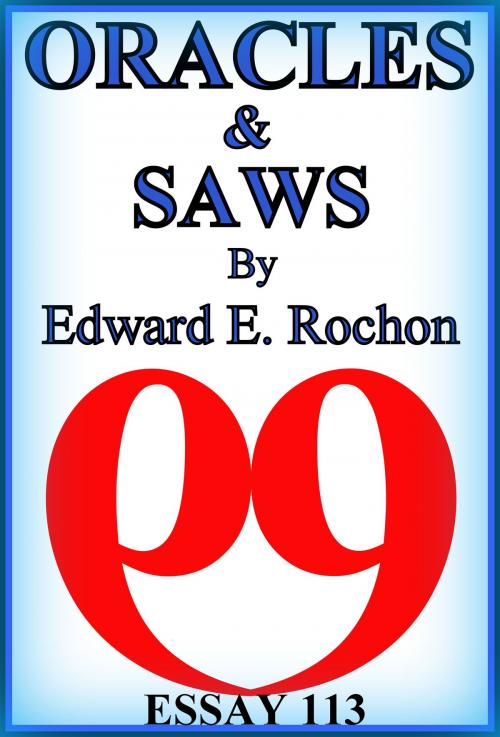Cover of the book Oracles & Saws by Edward E. Rochon, Edward E. Rochon