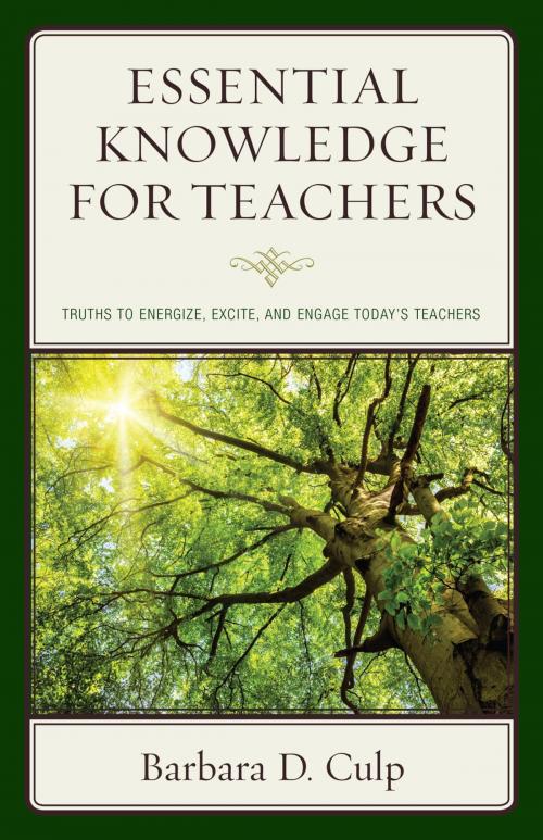 Cover of the book Essential Knowledge for Teachers by Barbara D. Culp, Rowman & Littlefield Publishers