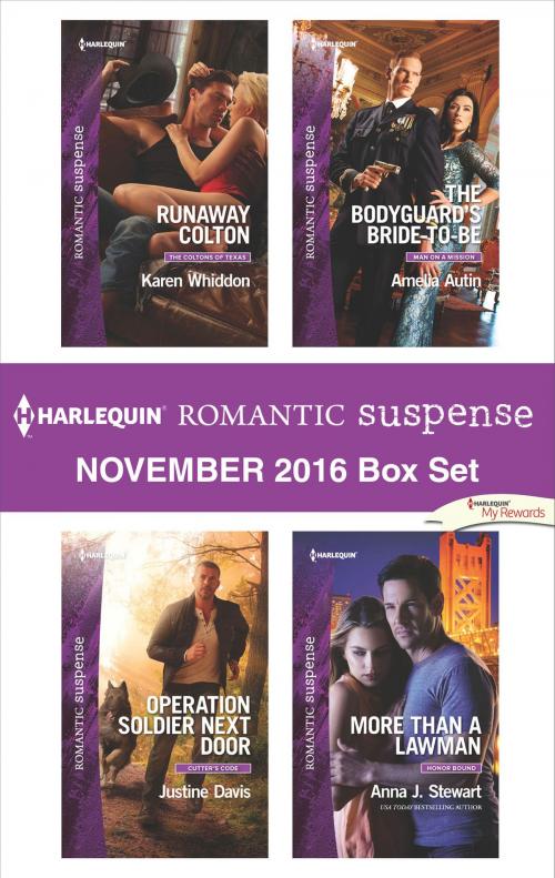 Cover of the book Harlequin Romantic Suspense November 2016 Box Set by Karen Whiddon, Justine Davis, Amelia Autin, Anna J. Stewart, Harlequin