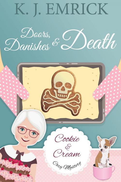 Cover of the book Doors, Danishes & Death by K.J. Emrick, South Coast Publishing
