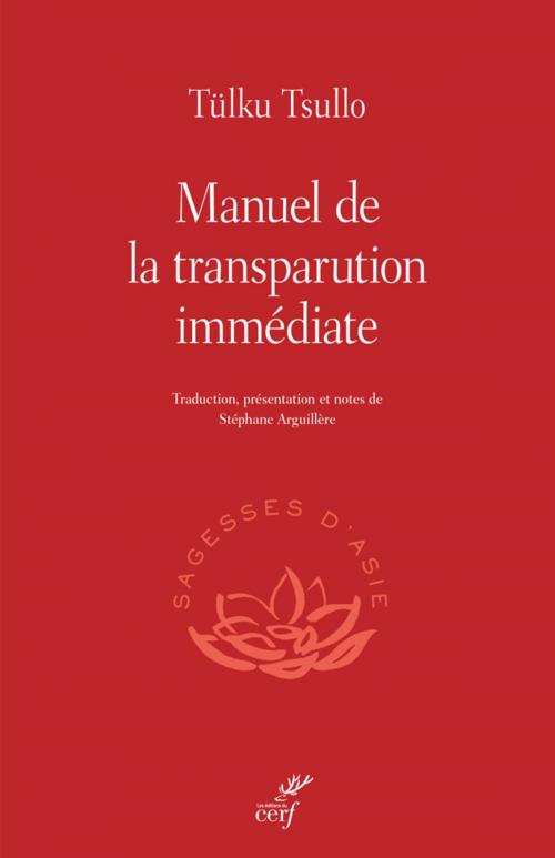Cover of the book Manuel de la transparution immédiate by Stephane Arguillere, Editions du Cerf