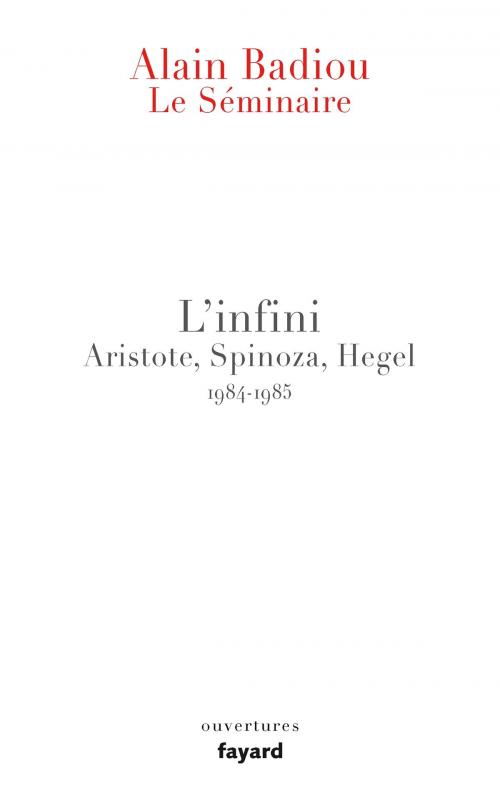 Cover of the book Le Séminaire - L'Infini. by Alain Badiou, Fayard