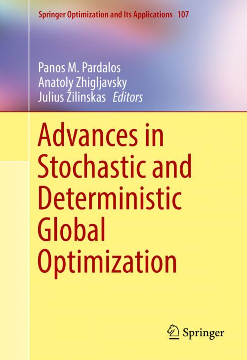 Cover of the book Advances in Stochastic and Deterministic Global Optimization by , Springer International Publishing