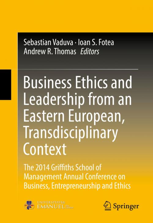 Cover of the book Business Ethics and Leadership from an Eastern European, Transdisciplinary Context by , Springer International Publishing
