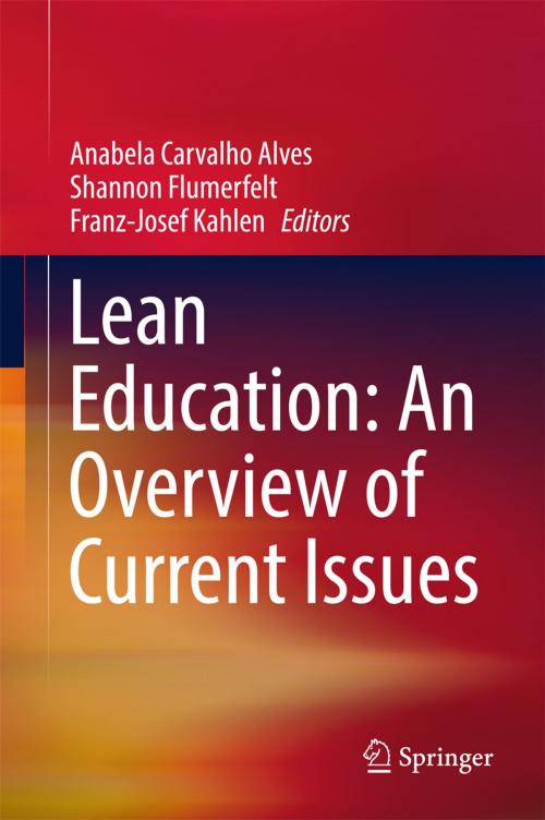 Cover of the book Lean Education: An Overview of Current Issues by , Springer International Publishing