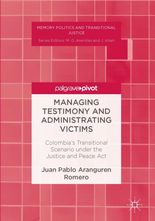 Cover of the book Managing Testimony and Administrating Victims by Juan Pablo Aranguren Romero, Springer International Publishing