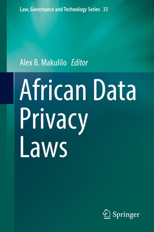 Cover of the book African Data Privacy Laws by , Springer International Publishing