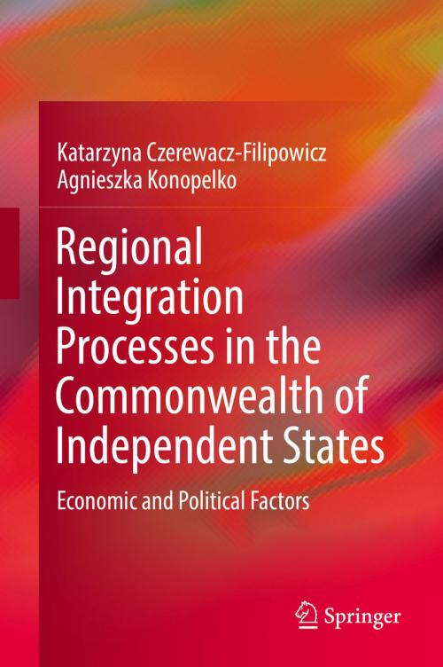 Cover of the book Regional Integration Processes in the Commonwealth of Independent States by Katarzyna Czerewacz-Filipowicz, Agnieszka Konopelko, Springer International Publishing