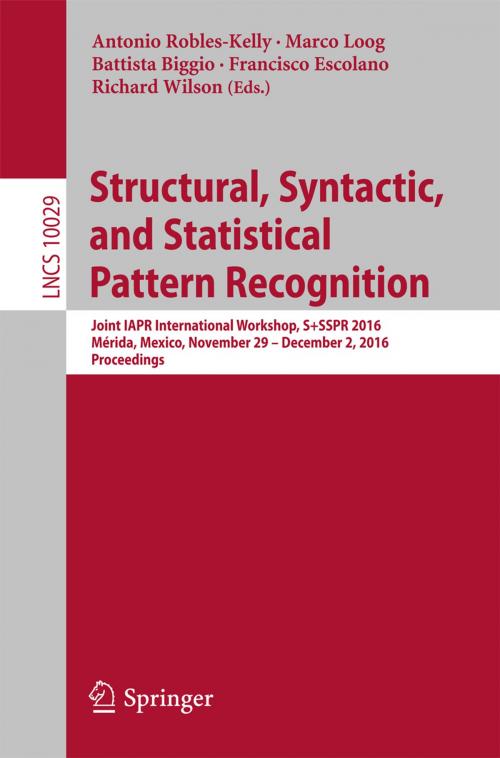 Cover of the book Structural, Syntactic, and Statistical Pattern Recognition by , Springer International Publishing