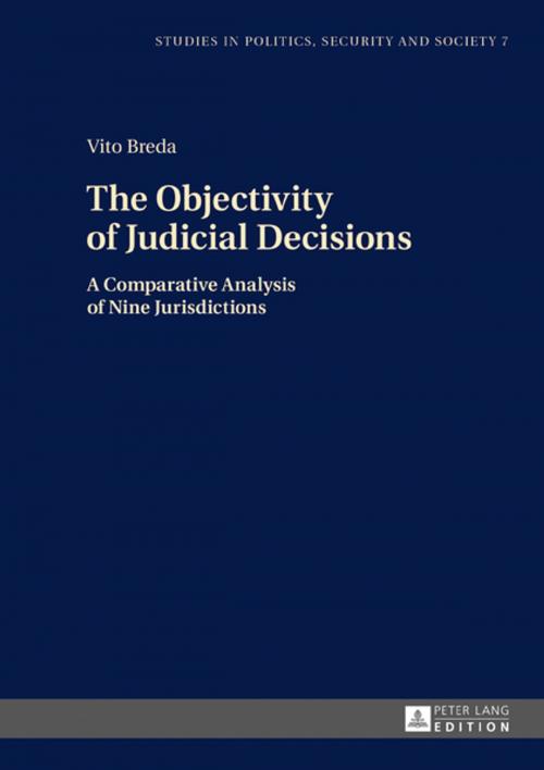 Cover of the book The Objectivity of Judicial Decisions by Vito Breda, Peter Lang
