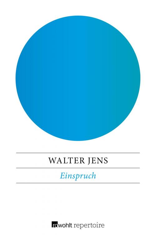 Cover of the book Einspruch by Walter Jens, Rowohlt Repertoire
