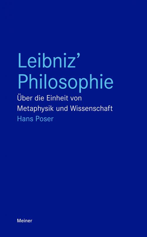 Cover of the book Leibniz' Philosophie by Hans Poser, Felix Meiner Verlag