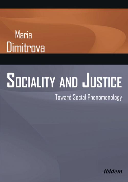 Cover of the book Sociality and Justice by Maria Dimitrova, Ibidem Press