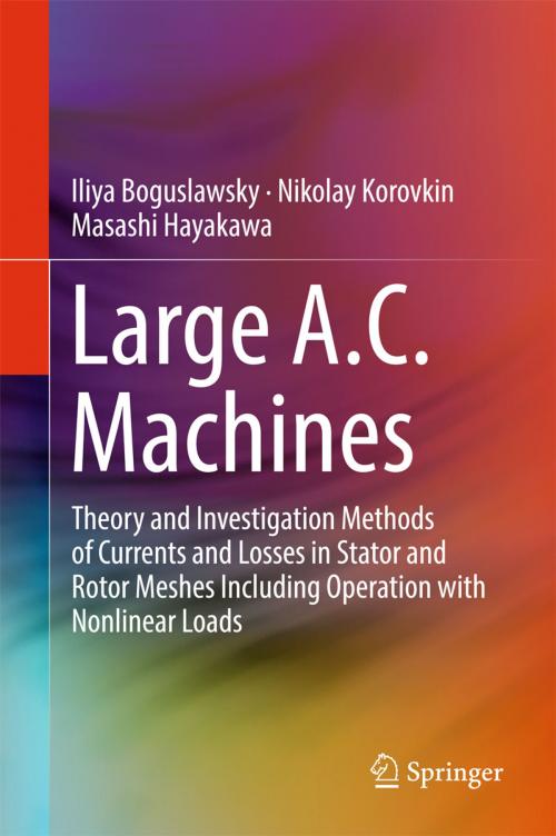 Cover of the book Large A.C. Machines by Iliya Boguslawsky, Nikolay Korovkin, Masashi Hayakawa, Springer Japan