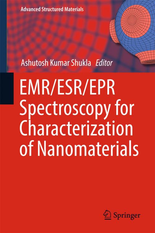 Cover of the book EMR/ESR/EPR Spectroscopy for Characterization of Nanomaterials by , Springer India