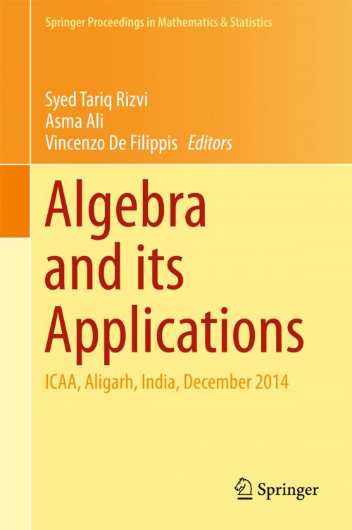 Cover of the book Algebra and its Applications by , Springer Singapore