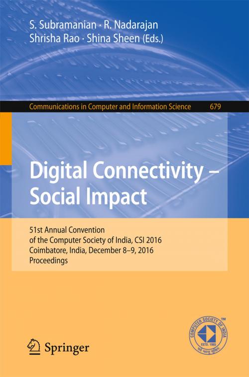Cover of the book Digital Connectivity – Social Impact by , Springer Singapore