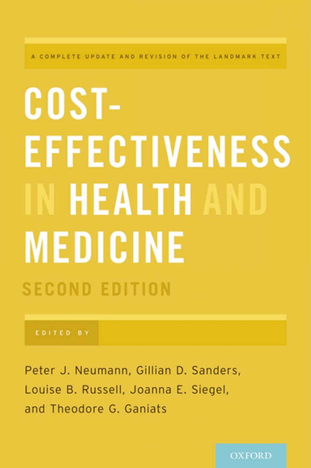 Big bigCover of Cost-Effectiveness in Health and Medicine