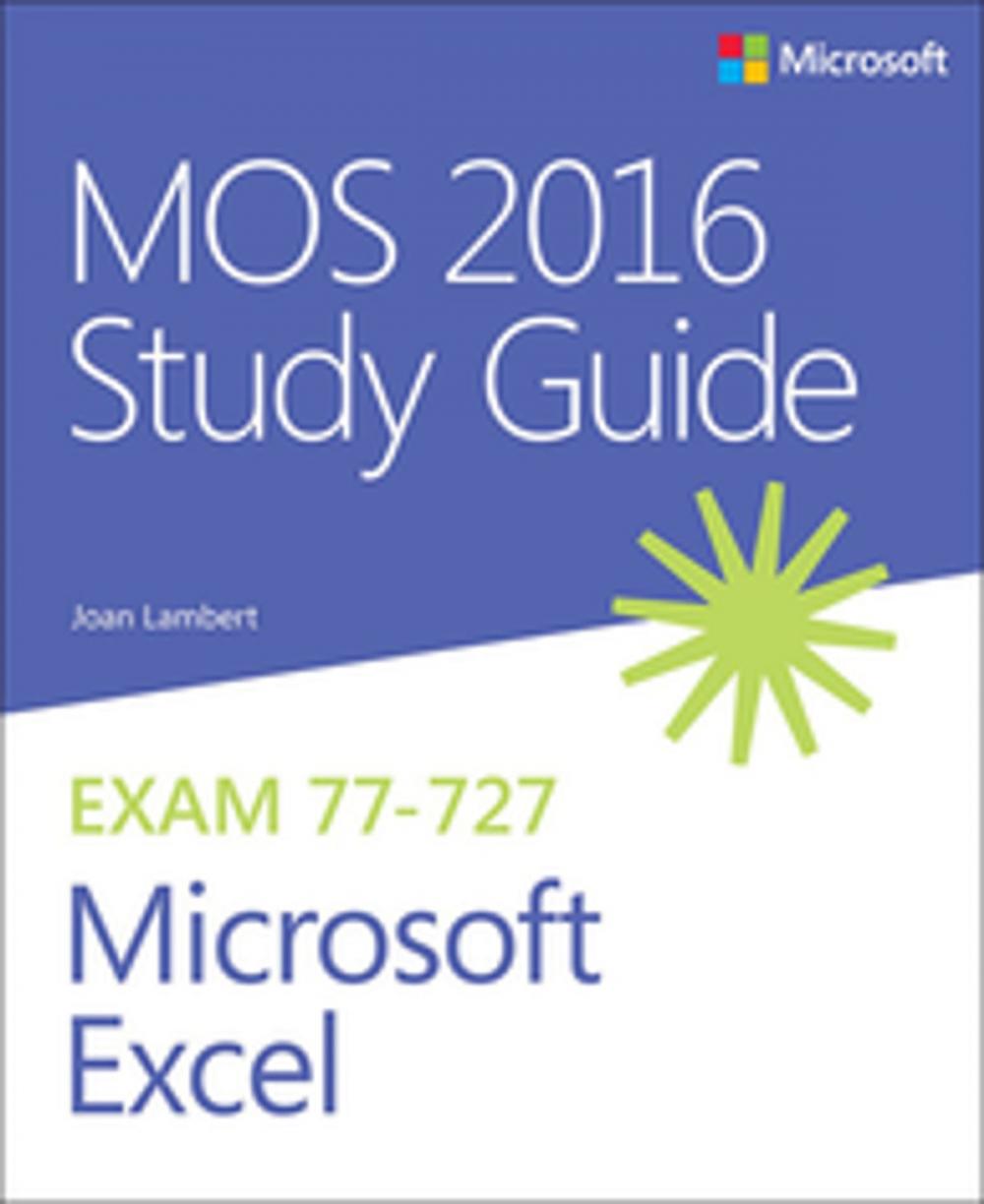 Big bigCover of MOS 2016 Study Guide for Microsoft Excel