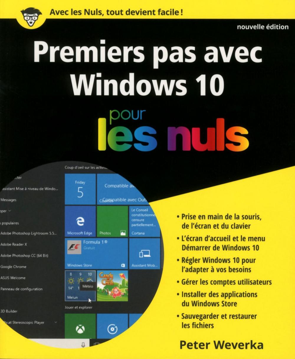 Big bigCover of Premiers pas avec Windows 10 pour les Nuls, nouvelle édition