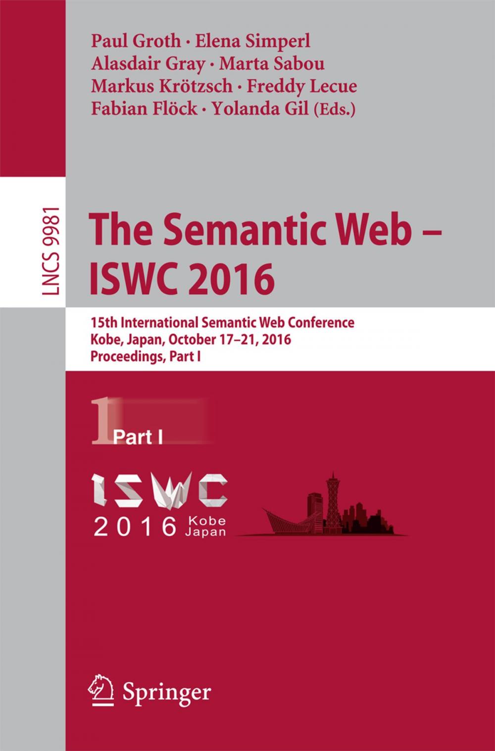 Big bigCover of The Semantic Web – ISWC 2016