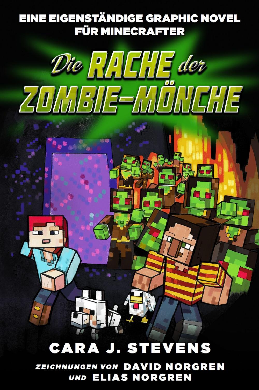 Big bigCover of Die Rache der Zombie-Mönche - Graphic Novel für Minecrafter