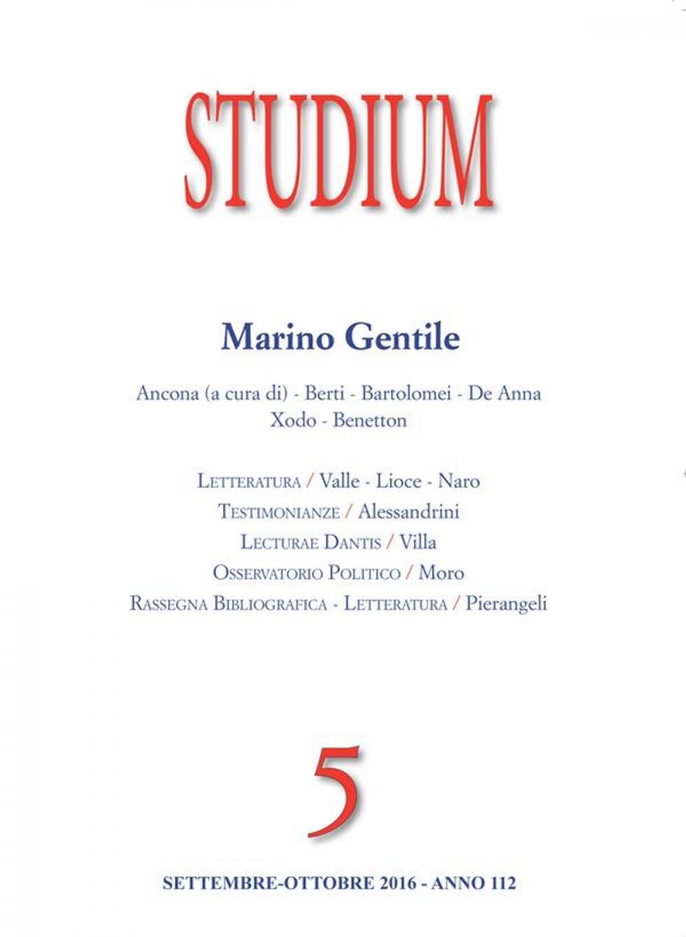 Big bigCover of Studium - Marino Gentile