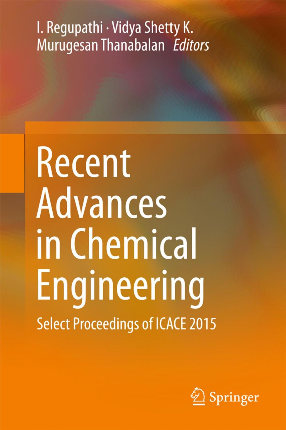Big bigCover of Recent Advances in Chemical Engineering