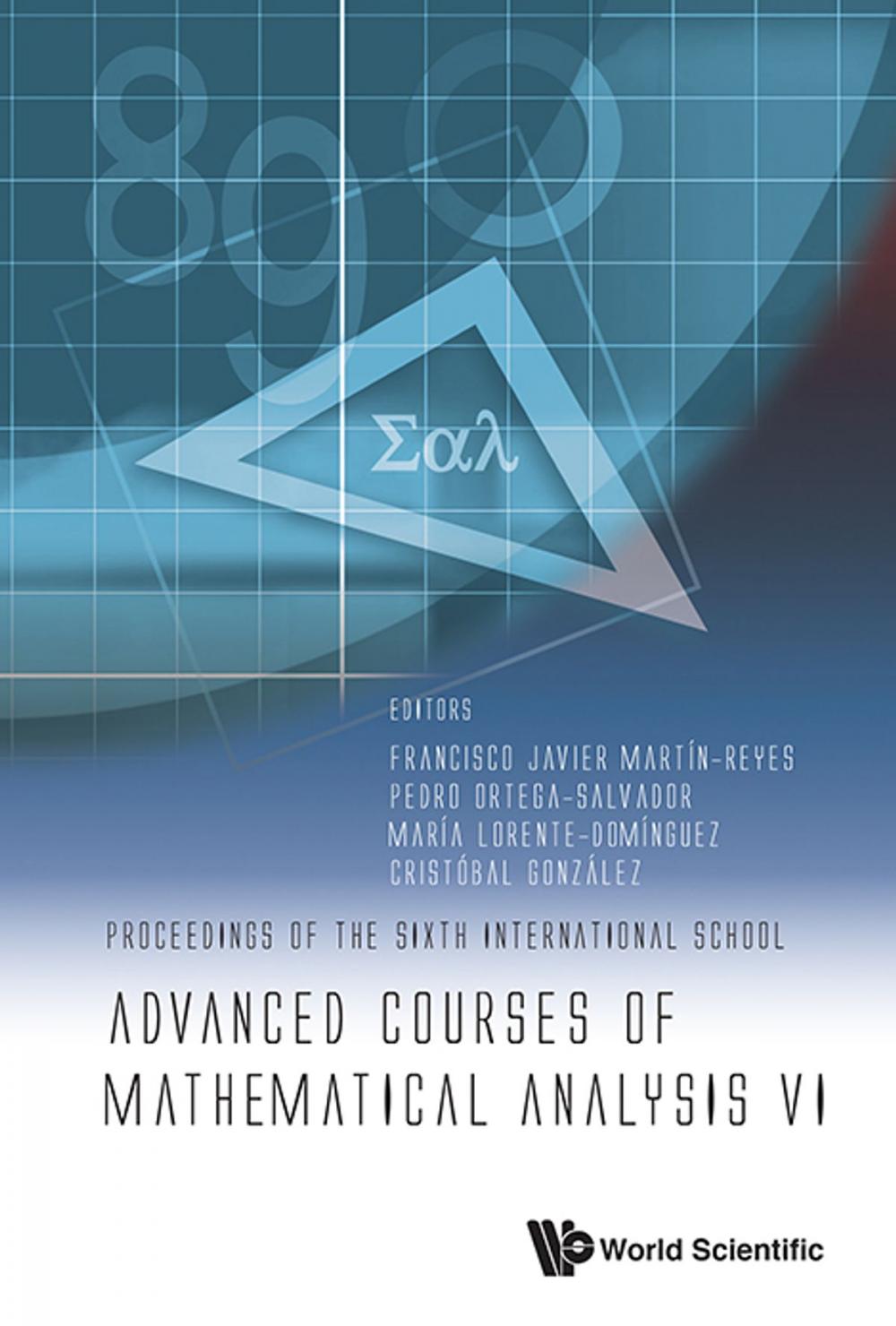 Big bigCover of Advanced Courses of Mathematical Analysis VI