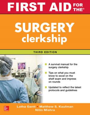 Cover of the book First Aid for the Surgery Clerkship, Third Edition by Tim Waller, Judy Whitmarsh, Karen Clarke
