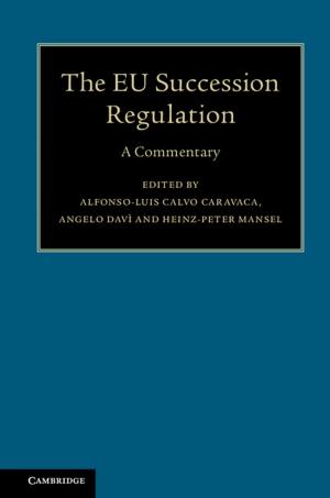 Cover of the book The EU Succession Regulation by Anthony Brueckner, Gary Ebbs