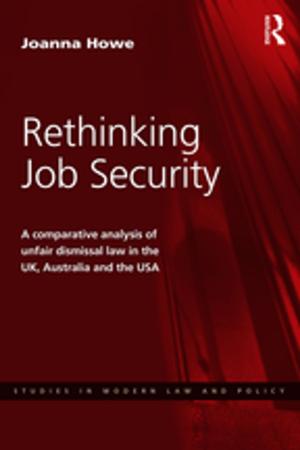 Cover of the book Rethinking Job Security by Shunsuke Managi, Koichi Kuriyama