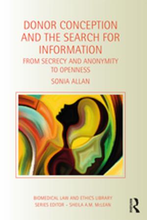 Cover of the book Donor Conception and the Search for Information by Mark Tennant, Mark Tennant