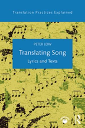 Cover of the book Translating Song by Judith Bray