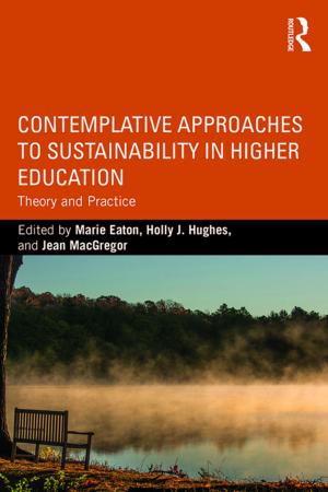 Cover of the book Contemplative Approaches to Sustainability in Higher Education by Nigel de Lee