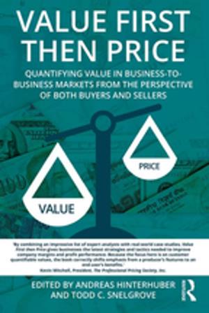 Cover of the book Value First then Price by Sue Rex