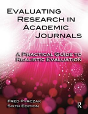 Book cover of Evaluating Research in Academic Journals