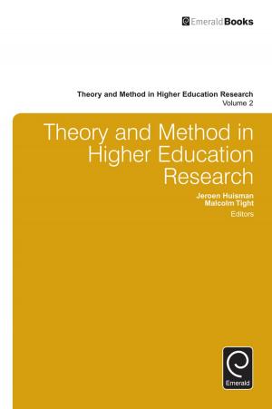 Cover of the book Theory and Method in Higher Education Research by Dean Karalekas