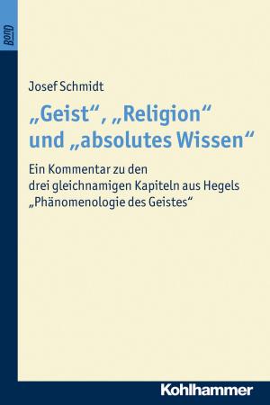 Book cover of "Geist", "Religion" und "absolutes Wissen"