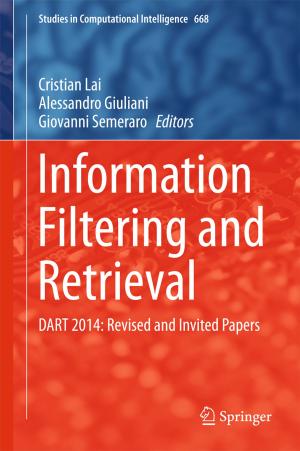 Cover of the book Information Filtering and Retrieval by Daniela Cristina Stefan, Mhamed Harif