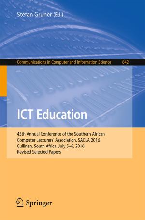 Cover of the book ICT Education by Vladimir Litvinenko, Bernd Meyer