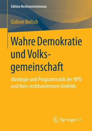 Cover of the book Wahre Demokratie und Volksgemeinschaft by Gerhard Reich, Marcus Reppich