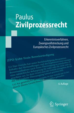 Cover of the book Zivilprozessrecht by Daniel Boujard, Bruno Anselme, Christophe Cullin, Céline Raguénès-Nicol