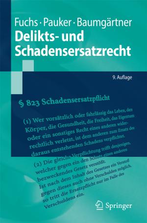 Cover of the book Delikts- und Schadensersatzrecht by 