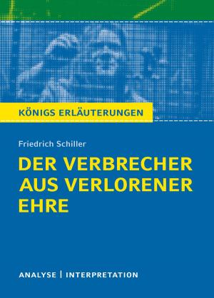 Cover of Der Verbrecher aus verlorener Ehre. Königs Erläuterungen.