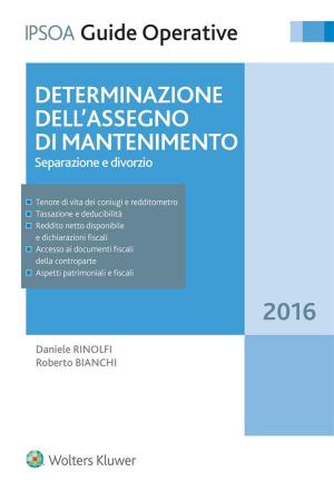 Cover of the book Determinazione dell'assegno di mantenimento by Alberto Bubbio, Luca Agostoni, Dario Gulino, Dipak Pant, Andrea Gueli Alletti