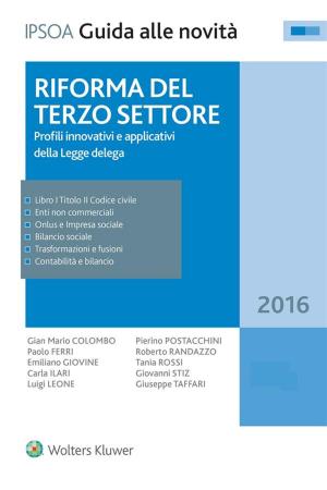 Cover of the book Riforma del terzo settore by Francesco Basenghi, Luigi Enrico  Golzio, Alberto Zini