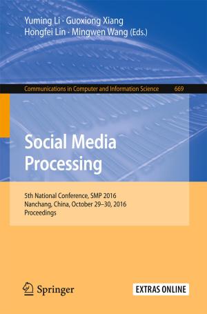 Cover of the book Social Media Processing by Xinyuan Wu, Bin Wang